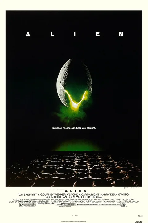 Poster for Alien, directed by Ridley Scott