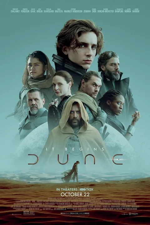 Poster for Dune: Part One, directed by Denis Villeneuve