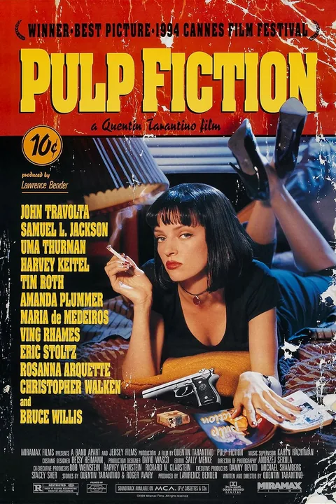 Poster for Pulp Fiction, directed by Quentin Tarantino