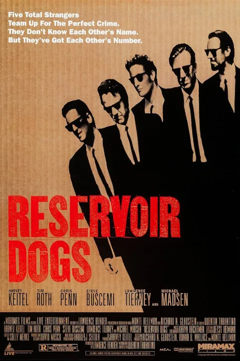 Poster for Reservoir Dogs, directed by Quentin Tarantino