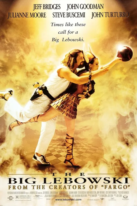 Poster for The Big Lebowski, directed by Joel Coen & Ethan Coen